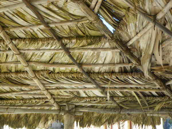 Dachkonstruktion mit Naturmaterial