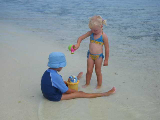 Kids am Strand